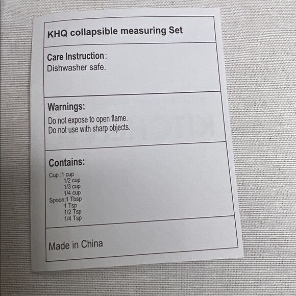 New Kitchen HQ Easy Store 4 silicone collapsible Measuring Cups & 4 Spoons Set - Picture 5 of 5